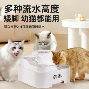 夜雨猫咪饮水机过滤自动循环流动活水小型狗水碗多槽宠物饮水器