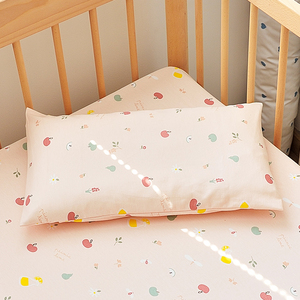 定做 婴儿宝宝针织纯棉枕套单只全棉30x50/48 74cm儿童枕头套