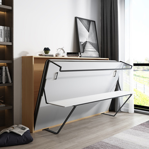 多功能隐形床书桌组合一体折叠柜床上翻侧翻壁床五金配件墨菲床