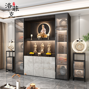 供桌佛台家用佛像供奉柜放观音菩萨的柜子神台财神摆放架2人付款683