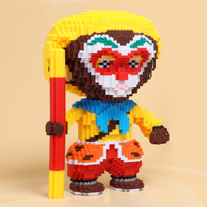 齐天大圣孙悟空微小颗粒积木拼装成年立体高难度乐高益智拼图玩具