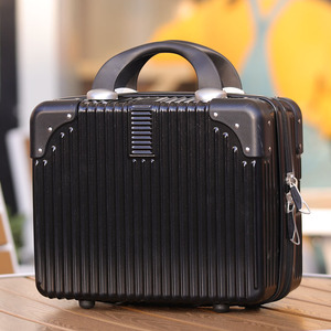 14寸时尚复古手提化妆箱女可爱大容量旅行箱16婚礼小皮箱定制logo