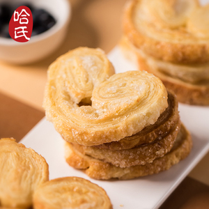 中国老字号上海哈尔滨食品厂哈氏纯奶小蝴蝶酥西式糕点手工茶点心