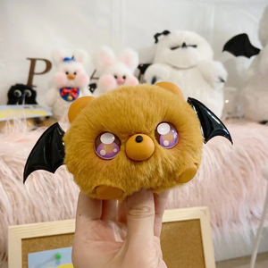 雪球游乐场 雪团子系列 恶魔小熊毛绒手工玩偶diy材料包 闺蜜礼物