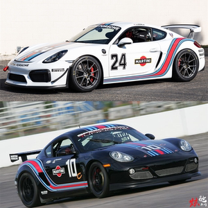 保时捷911车贴718 918panamera cayman拉花gt3马天尼赛车改装贴纸