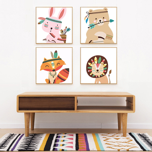 儿童diy数字油画 科幻画小学生简单小尺寸迷你动物手工填色油彩画