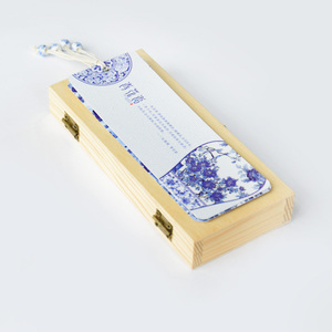 中国传统青花瓷书签清明上河图古风卡送外国朋友送师长送客户礼物