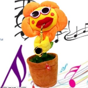 妖娆花蓝牙太阳花玩具声控向日葵会唱歌吹萨克斯的音乐花同款礼物