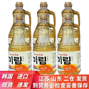 韩国进口乐天味淋整箱1.8升×6瓶包装料理店商用味香料酒多省包邮