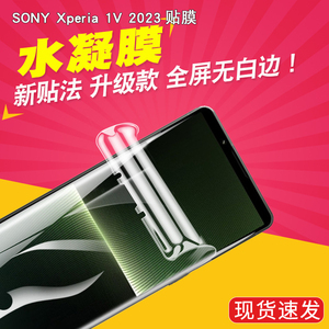 索尼Xperia 1V钢化水凝膜X1五代手机贴膜XQ-DQ72前后背膜1v磨砂全屏覆盖原装透明纳米sony蓝光绿光贴膜无白边