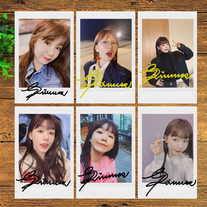 火箭少女101 徐梦洁 签名照 亲笔签名 3寸拍立得 明星签名 6款