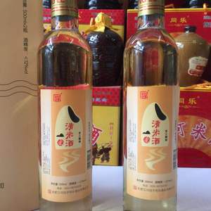 安徽三河特产 同乐酒业山泉水清米酒纯手工酿造回味三河500ml*2瓶