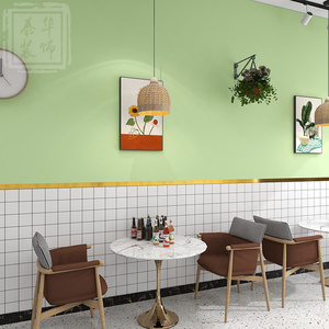 奶茶店自粘墙纸