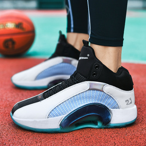 青少年郭艾伦aj35篮球鞋增高运动男孩中学生男球鞋训练高帮实战靴