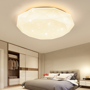 LED吸顶灯温馨浪漫三变色卧室灯圆形现代简约超亮客厅灯面包灯具