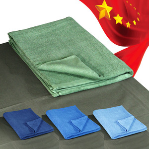 军绿毛巾被