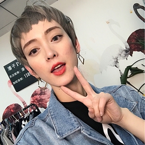 狗啃刘海假发女短发二次元自然逼真发型蓬松减龄短直发帅气酷bobo