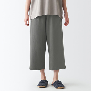 无印良品 muji 女式 粗棉线 天竺编织 七分裤