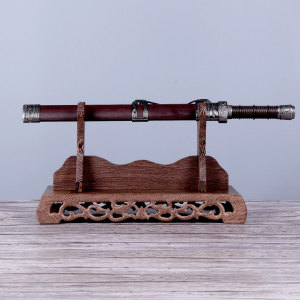 国韵工艺剑架剑托实木宝剑刀架鸡翅木架子武士龙泉剑底座冷兵器架