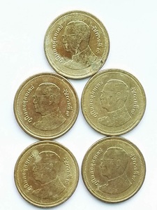 泰国硬币两个人头图片