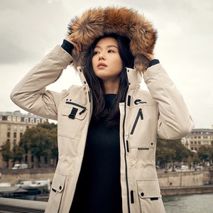 女装 女式羽绒服 毛领羽绒服 全智贤羽绒服