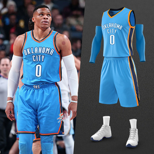 威少球衣雷霆篮球服运动套装男训练队服背心女外穿儿童比赛队服潮