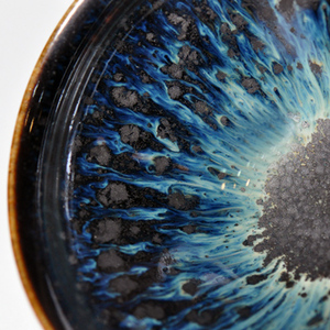 日本天目建盏艺术家 人间国宝级的传统工艺士和泉良法 流星天目盏