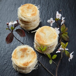 稼轩康金丝饼30只豆沙馅千丝饼银丝卷拉丝饼 酒店油炸半成品点心