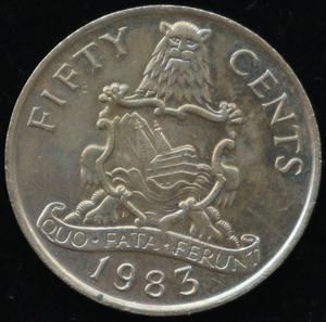百慕大群岛硬币收藏 50分 1983年