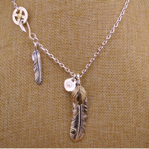 大拙手工高桥吾郎goros套装羽毛项链吊坠925纯银goros印第安银饰