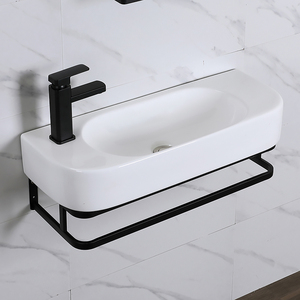 小户型挂墙式窄长方形洗手盆小尺寸卫生间家用陶瓷盆阳台转角单盆