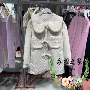 乐町女国内代购2021冬c1abb4101甜心少女a版绗棉外套c1abb410182