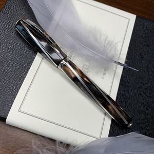 visconti维斯康帝divina神曲系列中号棕色钢笔钯金尖