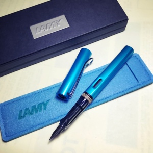 lamy恒星系列新款限量版太平洋蓝色钢笔国内现货!