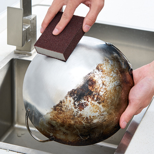 日本金刚砂海绵擦纳米魔力擦刷锅底铁锈去污刷厨房锅底黑垢清洁刷