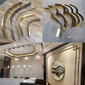 不锈钢哑光无指纹门套包边圆弧拱形门框吊顶雁角弧收边条钛金定制