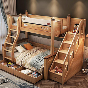 全实木儿童上下铺双层床金丝红檀木高低床子母床青少年男孩上下床