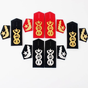 军乐队服装配饰乐队肩章鼓乐队肩牌礼仪演出肩章肩花领花绒布金属