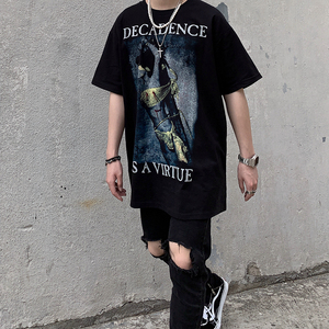 fog高街t恤亚文化复古oldschool滑板嘻哈宽松男女潮牌短袖ins同款