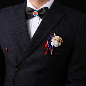 结婚胸花个性创意伴郎兄弟团高档新郎复仇者联盟婚礼别花用品大全