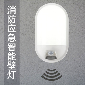消防智能感应急灯人体感应壁灯led声光控灯家用楼道通道常亮壁灯
