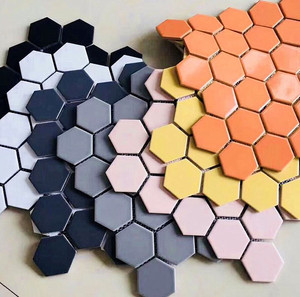 六边形马赛克卫生间厨房连锁店餐厅店面装修防滑地砖拼图拼花tb01