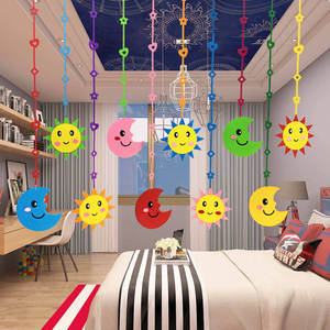 想印创意淘宝幼儿园吊饰装饰创意音乐挂饰环创教室屋顶走廊儿童房
