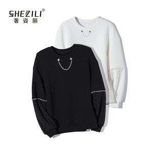 奢姿丽shezii 无人区设计感轻奢卫衣 sly31052