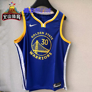 火山nike耐克curry库里30号勇士队球队限定sw球衣背心dn2005-401