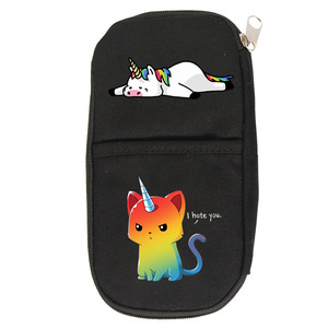 现货可爱unicorn独角兽笔袋小外袋单层学生文具袋多功能收纳笔盒