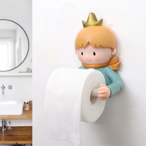 创意厕纸架卫生间纸巾架卡通卷纸筒壁挂式厕所洗脸巾置物架免打孔