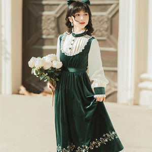 宫廷法式俄罗斯服饰女装套装传统宫廷裙复古民国连衣裙小众中世纪
