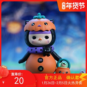 正品泡泡玛特公仔娃娃毕奇pucky精灵怪兽宝宝系列pucky手办摆件