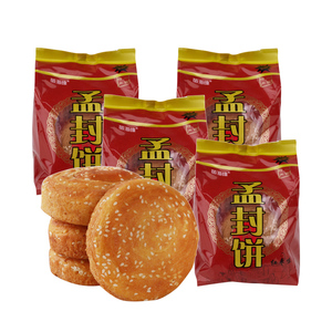 山西特产孟封饼三包:红枣味 原味 醋味(共780g)